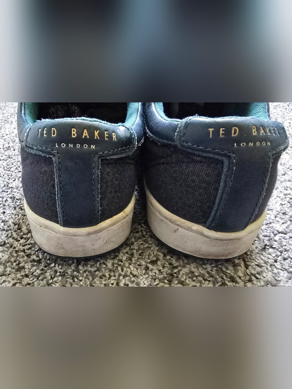 Ted Baker London Keeran Canvas & Leather Low Top Sneakers Women Size 7.5 - Picture 10 of 11